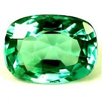 0.60 ct Cushion Green Natural Emerald