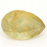3.55 ct Pear Yellow Natural Sapphire