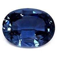 1.58 ct Oval Blue Natural Sapphire