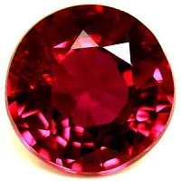 0.59 ct Round Red Natural Ruby