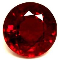 0.89 ct Round Red Natural Ruby