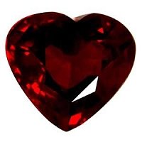 1.54 ct Heart Red Natural Ruby