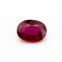 0.75 ct Oval Red Natural Ruby