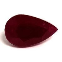 2.27 ct Pear Red Natural Ruby