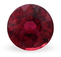 1.64 ct Round Red Natural Ruby