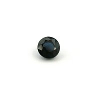 1.00 ct Round Blue Natural Sapphire
