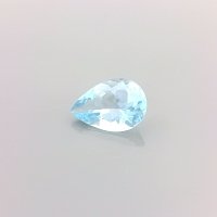 1.01 ct Pear Blue Natural Aquamarine