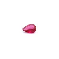 0.46 ct Pear Red Natural Ruby