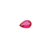0.46 ct Pear Red Natural Ruby