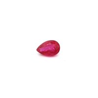 0.69 ct Pear Red Natural Ruby