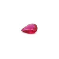 0.72 ct Pear Red Natural Ruby