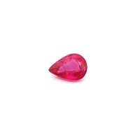 0.82 ct Pear Red Natural Ruby