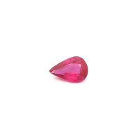 0.65 ct Pear Red Natural Ruby