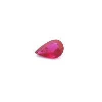 0.63 ct Pear Red Natural Ruby