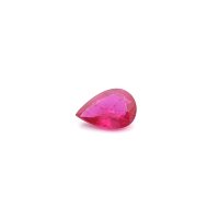 0.77 ct Pear Red Natural Ruby