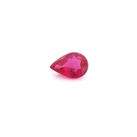 0.66 ct Pear Red Natural Ruby