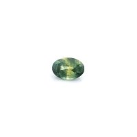 0.60 ct Oval Green Natural Sapphire