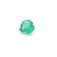0.94 ct Heart Green Natural Emerald