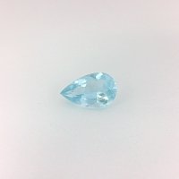 0.69 ct Pear Blue Natural Aquamarine