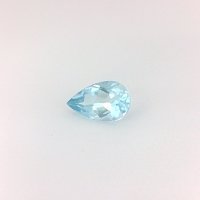 0.80 ct Pear Blue Natural Aquamarine