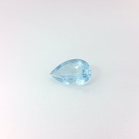 0.75 ct Pear Blue Natural Aquamarine