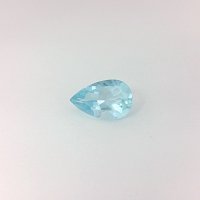 0.77 ct Pear Blue Natural Aquamarine