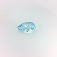 0.76 ct Pear Blue Natural Aquamarine