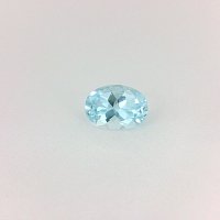 0.66 ct Oval Blue Natural Aquamarine