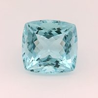 11.56 ct Cushion Blue Natural Aquamarine