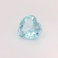 6.66 ct Heart Blue Natural Aquamarine