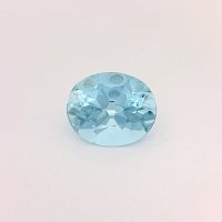 3.42 ct Oval Blue Natural Aquamarine