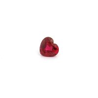 0.66 ct Heart Red Natural Ruby