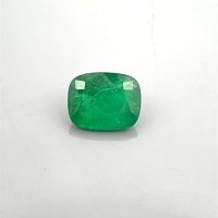 15.09 ct Cushion Green Natural Emerald