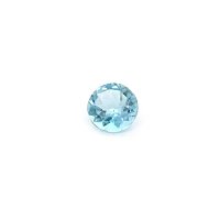 0.71 ct Round Blue Natural Aquamarine