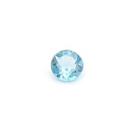 0.60 ct Round Blue Natural Aquamarine