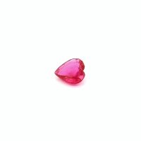 0.56 ct Heart Red Natural Ruby