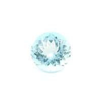 3.65 ct Round Blue Natural Aquamarine