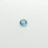1.60 ct Round Blue Natural Aquamarine