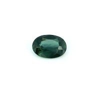 0.65 ct Oval Green Natural Sapphire