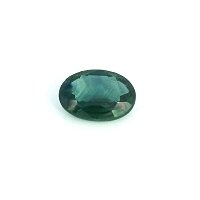 0.91 ct Oval Green Natural Sapphire