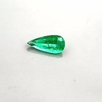 1.56 ct Pear Green Natural Emerald