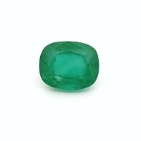 4.15 ct Cushion Green Natural Emerald
