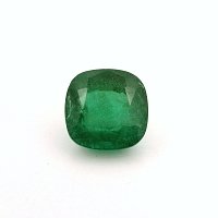 4.21 ct Cushion Green Natural Emerald