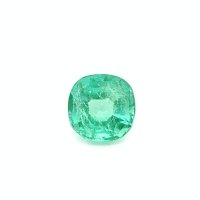 3.25 ct Cushion Green Natural Emerald