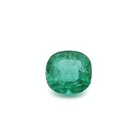 2.91 ct Cushion Green Natural Emerald