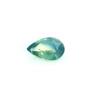0.76 ct Pear Green Natural Sapphire