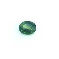 0.63 ct Oval Green Natural Sapphire