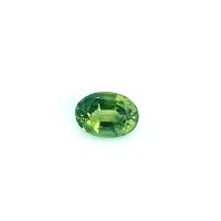 0.66 ct Oval Green Natural Sapphire