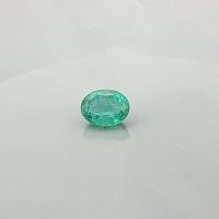 3.90 ct Oval Green Natural Emerald