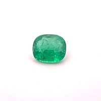3.42 ct Cushion Green Natural Emerald